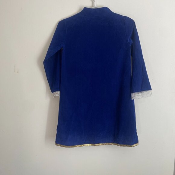 Boys Blue Regal Prince Costume Jacket with Vest - Picture 12 of 14